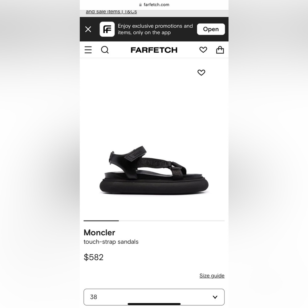 Moncler Touch-Strap Sandals - Picture 6 of 6